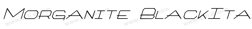 Morganite BlackItali字体转换